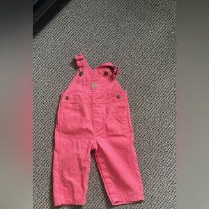 Pink Carhartt Overalls Size 12 Months